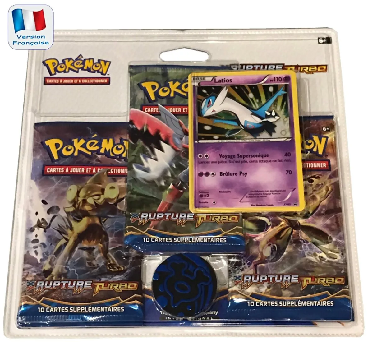 Pokémon Jcc - Pack De 3 Boosters Rupture Turbo