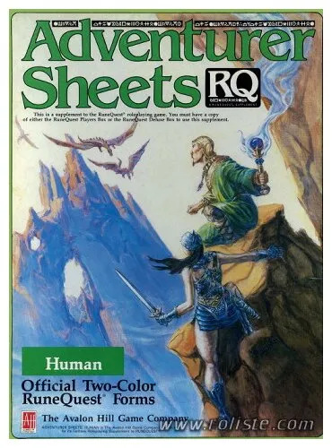 Runequest - Adventurer Sheets : Human