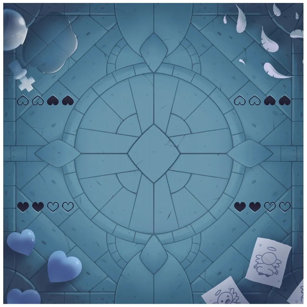 The Binding Of Isaac Four Souls - Playmat Cathedral