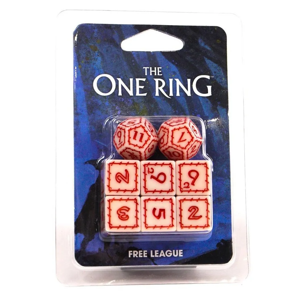 The One Ring - White Dice Set