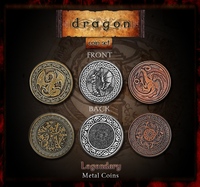 Image de Legendary Metal Coins for Gaming - Dragons