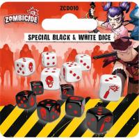 Image de Zombicide (2e édition) - Dés Spéciaux Noirs Et Blanc