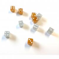 Image de Tumblin Dice Medium - Dés Or Argent