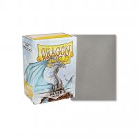 Image de Protège-cartes / Sleeves - Dragon Shield - 100 Standard Sleeves Matte Couleur Silver