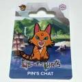 Image de L'île Des Chats - Pin's Chat Orange - L'île Aux Chats