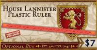 Image de Le Trône De Fer - Le Jeu De Figurines - House Lannister Plastic Ruler