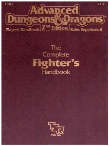 Image de Ad&d - Advanced Dungeons And Dragons - Phbr1 - The Complete Fighter's Handbook