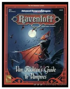 Image de Ad&d - Ravenloft - Van Richten's Guide To Vampires Rr3