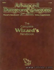 Image de Ad&d - Règles Avancées Officielles De Donjons Et Dragons  - Phbr4 - The Complete Wizard's Handbook