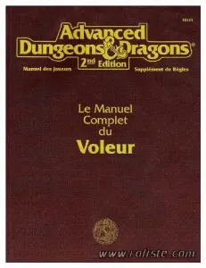 Image de Advanced Dungeons & Dragons - Le Manuel Complet Du Voleur 2nd Edition