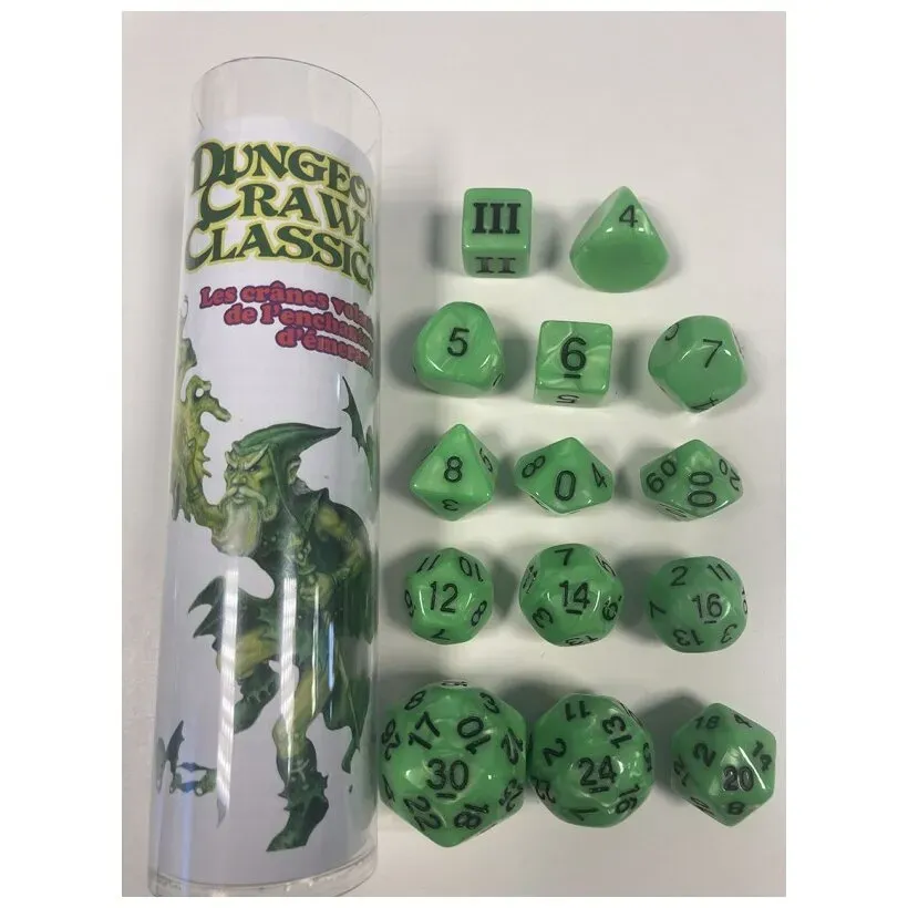 Image de Dungeon Crawl Classics - Set De Dés Enchanteur D'émeraude