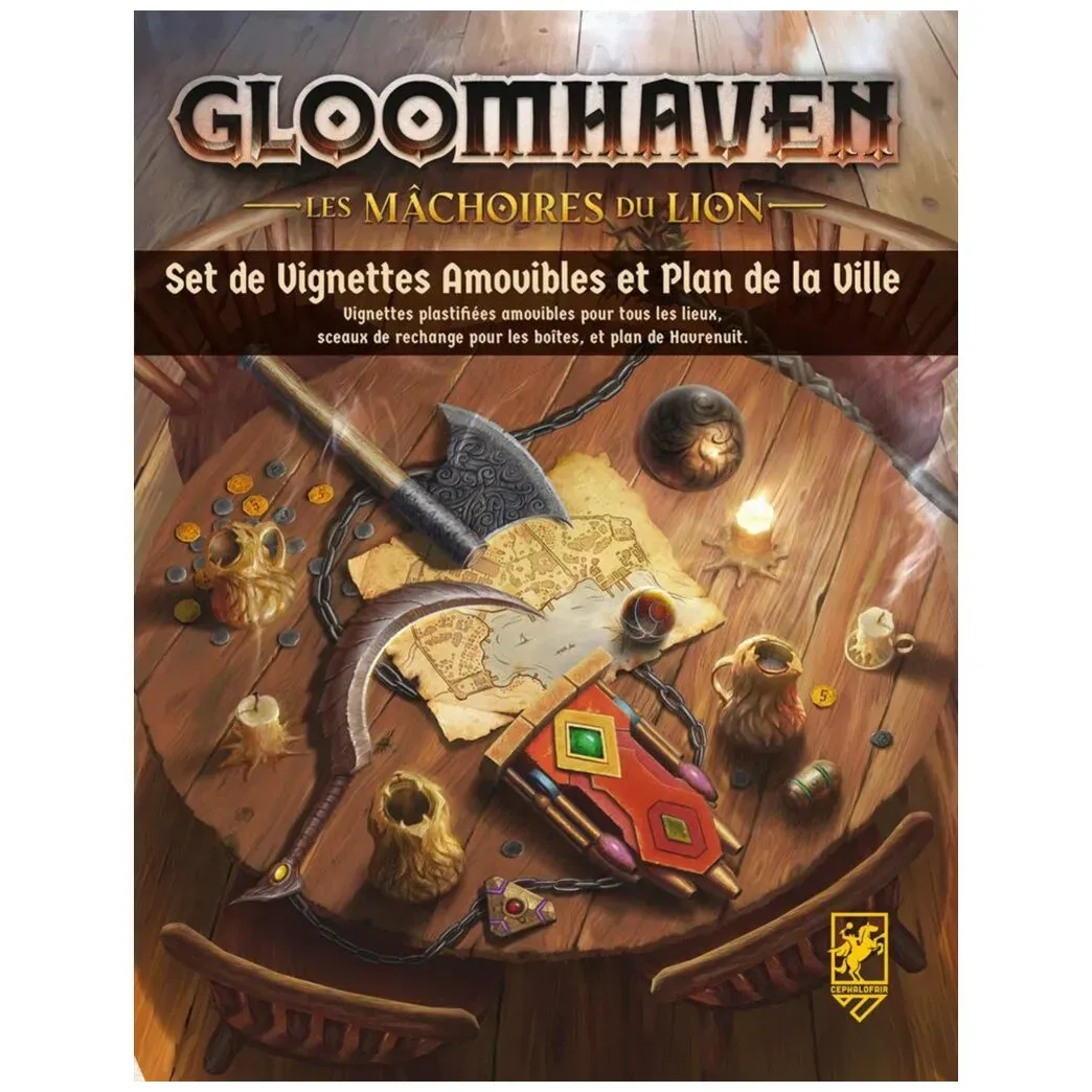 Image de Gloomhaven - Les Mâchoires Du Lion - Set De Vignettes Amovibles Et Plan De La Ville