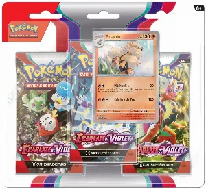 Image de Pokémon Jcc - Pack De 3 Boosters - Arcanin Écarlate Et Violet