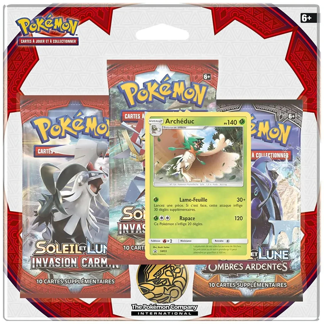 Image de Pokémon Jcc - Pack De 3 Boosters Invasion Carmin