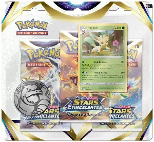 Image de Pokémon Jcc - Pack De 3 Boosters - Phyllali Stars Étincelantes