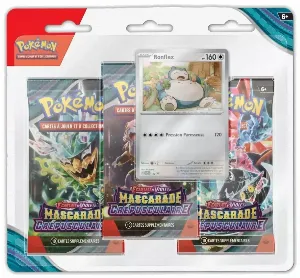 Image de Pokémon Jcc - Pack De 3 Boosters - Ronflex Mascarade Crépusculaire