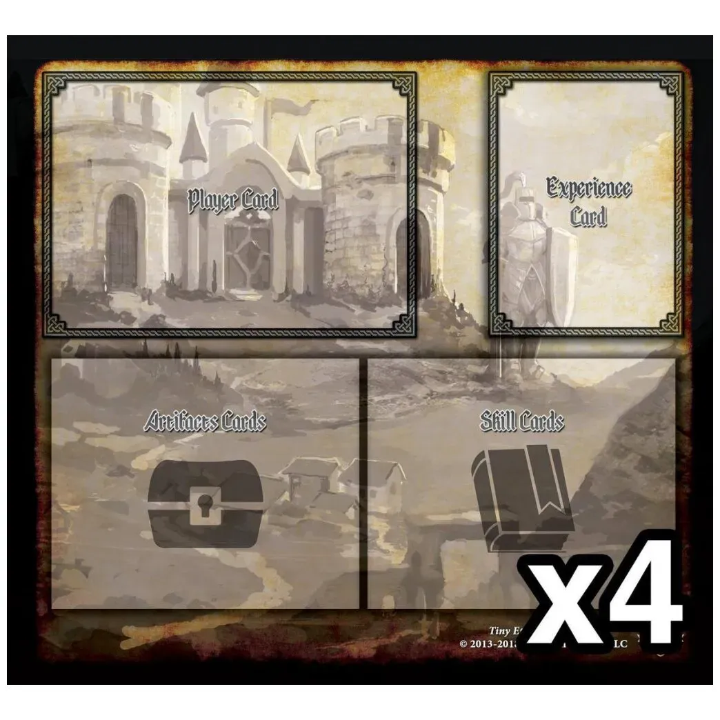 Image de Tiny Epic Defenders : The Dark War Expansion - Game Mats 4 Pack